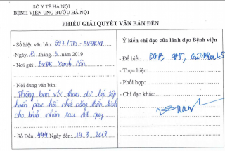 THÔNG BÁO THAM DỰ LỚP TẬP HUẤN PHỤC HỒI CHỨC NĂNG THẦN KINH CHO BỆNH NHÂN SAU ĐỘT QUỴ